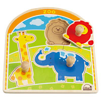Educo Zoo Animals Knob Puzzle