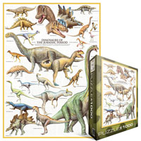 Jurassic Dinosaurs 1000 piece puzzle