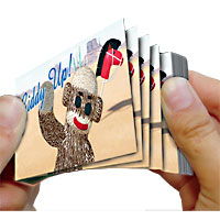 Sock Monkey Flip Book