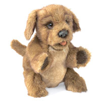 Brown Puppy Dog Puppet