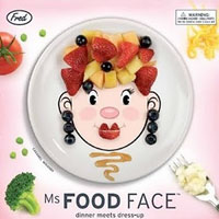 Ms Food Face Dinner Plate