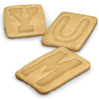 Letter Pressed Cookie Cutters