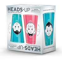 Heads Up Juice Glasses