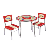 Retro Racers Table & Chairs Set