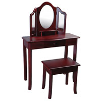 Classic Espresso Vanity and Stool