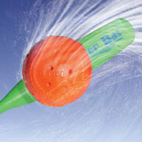 Geyser Baseball Bat and Baseball