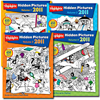 Highlights Hidden Pictures 2011 - 4 book set