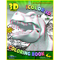 3D Dinosaur Coloring Book