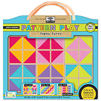 Green Start Pattern Play Wooden Puzzle - Topsy Turvy