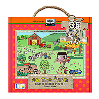 Green Start Giant Floor Puzzle - On The Farm