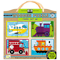 Green Start Wooden Puzzle - Ready, Set, Go