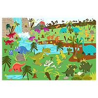 Green Start Giant Floor Puzzle - Dinosaurs