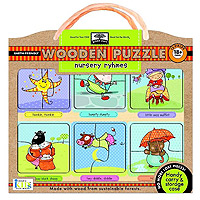 Green Start Wooden Puzzle - Nursery Rhymes