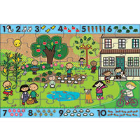 Green Start Giant Floor Puzzle - Number Hunt
