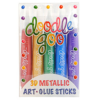 Doodle Goo Metallic 3D Jumbo Glue Sticks