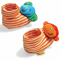 Foot Rattles - Elephant & Monkey