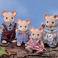 Calico Critters - Norwood Mouse Family
