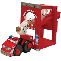 Tumblekins Fire Station Playset