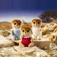 Calico Critters - Spotter Meerkat Triplets