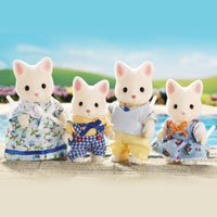 Calico Critters - Silk Cat Family