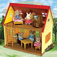 Calico Critters Cozy Cottage with Norwood Mouse Family