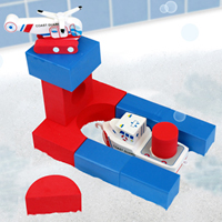 WaterBlocks Coast Guard Boat & Helicopter