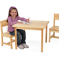 Aspen Table & Two Chair Set - Natural