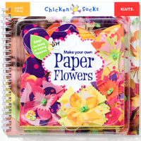 Chicken Socks Paper Flowers