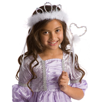 Wand & Tiara Set - White