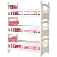 Hot Pink & Green Apple Linen Set for Triple Bunk Bed