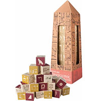 Uncle Goose Blocks - Egyptian Hieroglyphic Blocks
