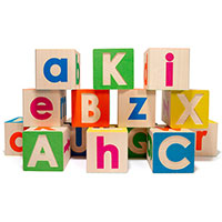 Uncle Goose Upper and Lowercase ABC Blocks