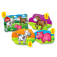 Step Ups! 4-in-A-Box Puzzles - Farm