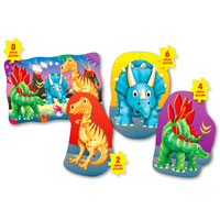 Step Ups! 4-in-A-Box Puzzles - Dino