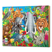 48 pc Lift & Discover Jigsaw Puzzle - Animals of the World