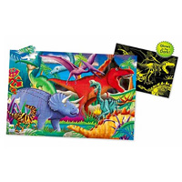Puzzle Doubles - Glow in the Dark - Dino