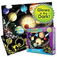 Puzzle Doubles - Glow in the Dark - Space