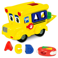 Remote Control Shape Sorter - Letterland School Bus