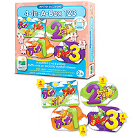 My First Puzzle Sets 4-in-A-Box Puzzles - 123