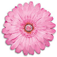 LockerLookz Jeweled Flower Magnet