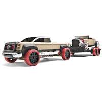 Automoblox Full Size Hot Rod Trailer Set