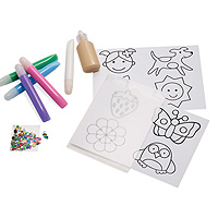 Creative Color Sticker Clings - Girl