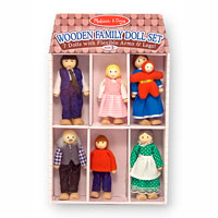 Wooden Doll Family