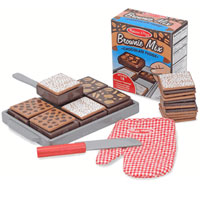 Wooden Bake and Serve Brownie Set
