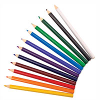 12 Jumbo Triangular Colored Pencils