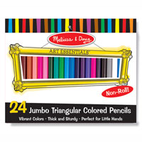 24 Jumbo Triangular Colored Pencils