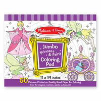Jumbo Coloring Pad - Princess and Fairy