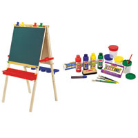 Wooden Easel & Accessories Combo Pack
