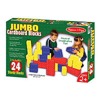 Jumbo Cardboard Blocks 24 Pcs