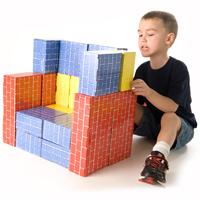 Deluxe Jumbo Cardboard Blocks 40 Pcs